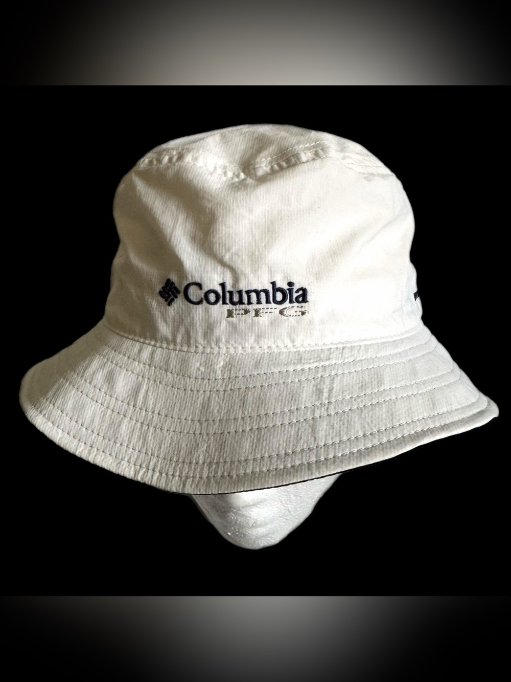 Columbia PFG Omni Shade White Bucket Boonie Hat Men’s S/M Fishing Gear Sun